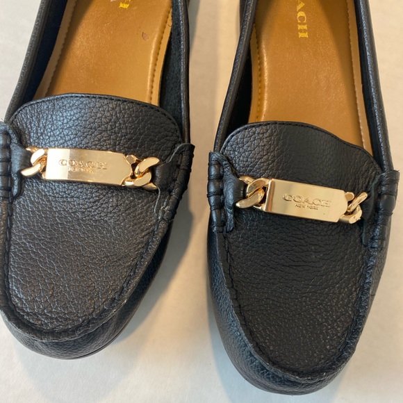 Coach Olive Pebbled Leather Leather Loafers - Picture 12 of 12